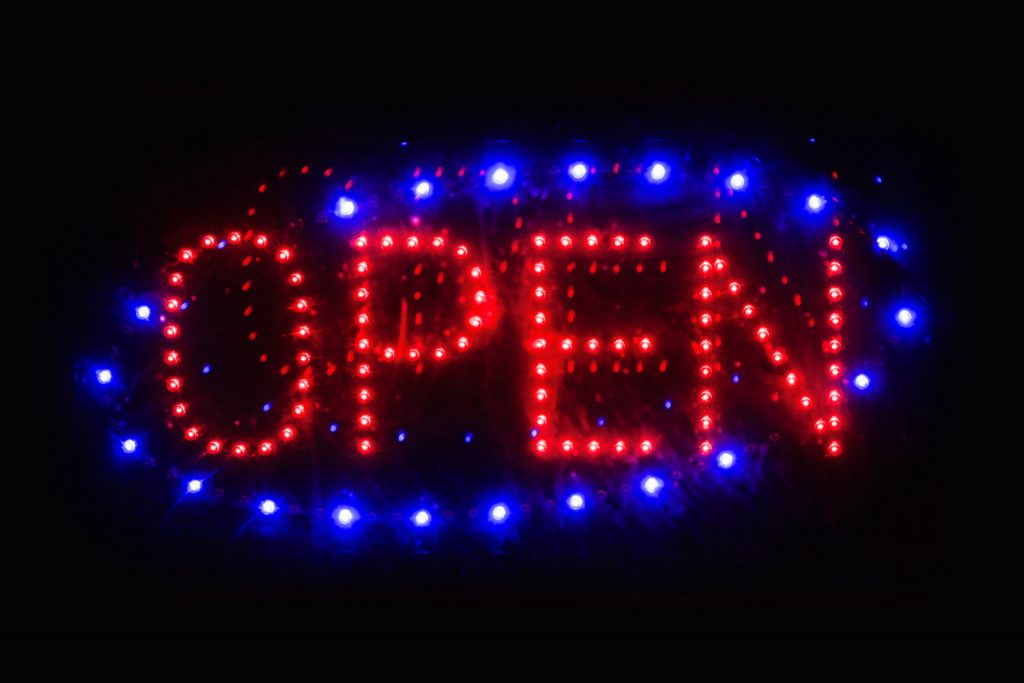 Image of LED OPEN Sign