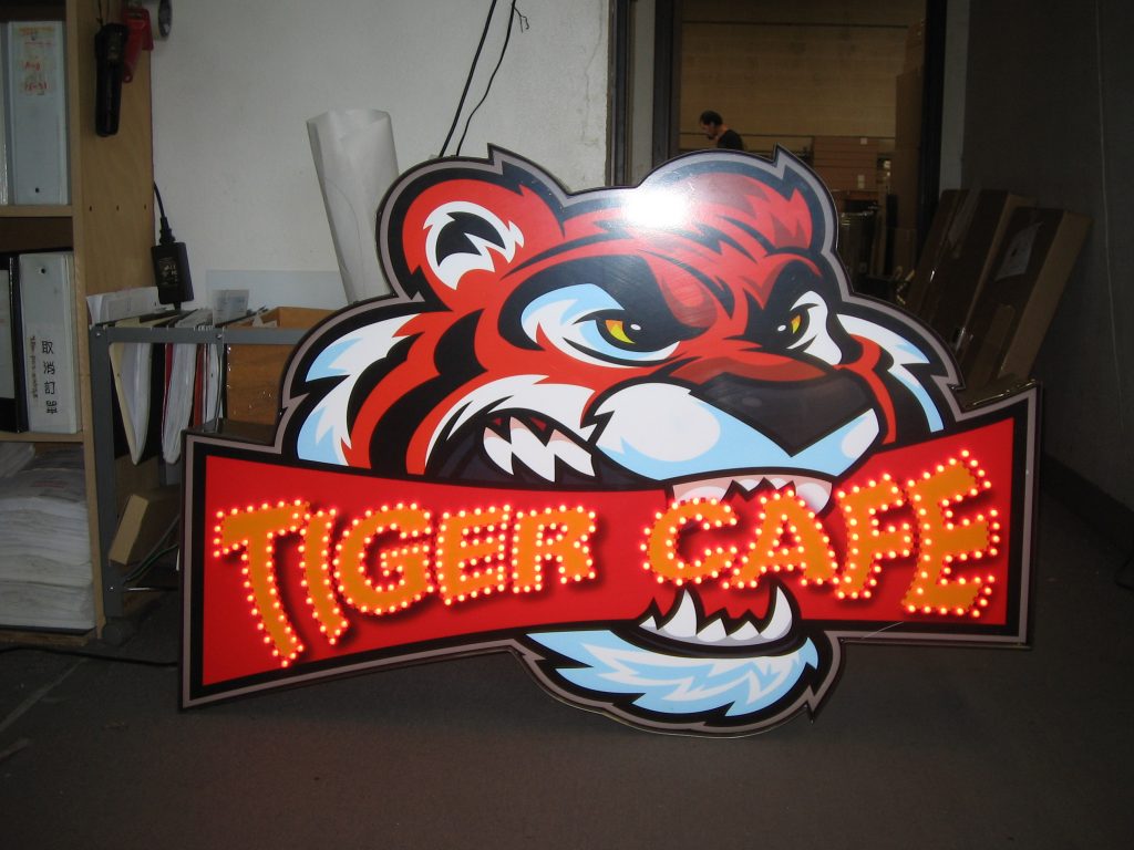 Image of Tiger Cafe Channel Letters