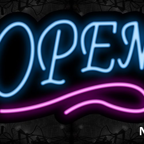 Image of Open With Pink Neon Sign