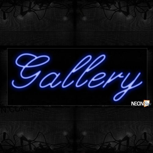 Image of 10063 Gallery Neon Sign_13x32 Black Backing