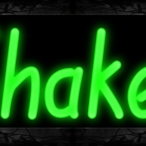 Image of 10291 Shakes Neon Sign 13x32 Black Backing