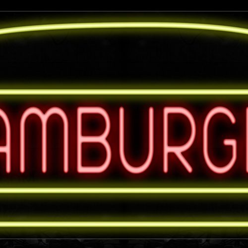 Image of 10417 Photo With Border Neon Signs_20x37 Black Backing
