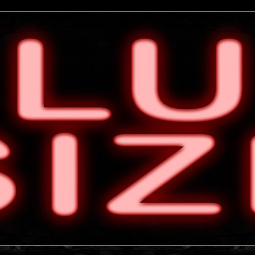 Image of 10610 Plus Size Neon Sign_13x32 Black Backing