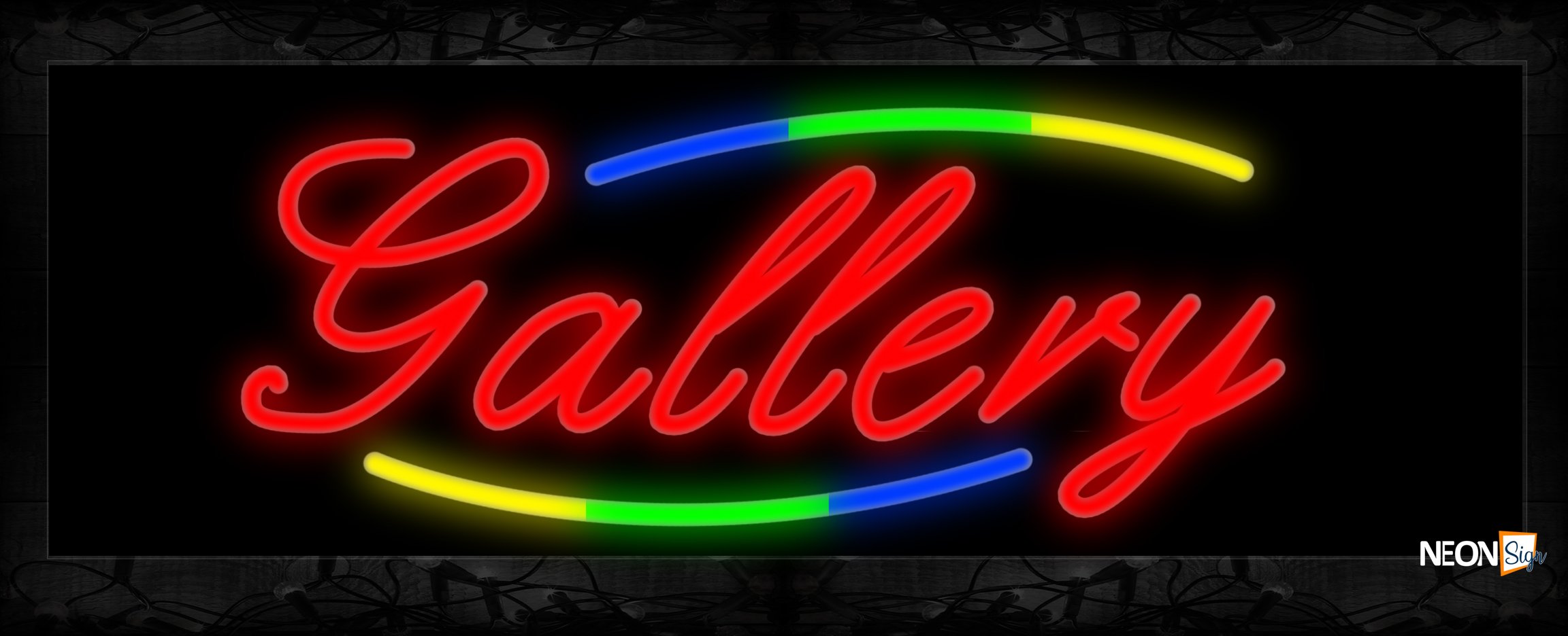Image of 10801 Neon Sign 13x32 Black Backing