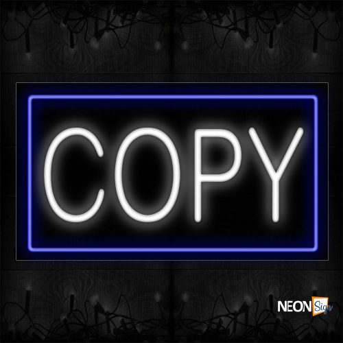 Image of 11065 Copy With Border Neon Signs_20x37 Black Backing