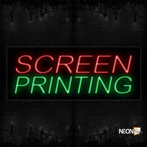 Image of 11215 Screen Printing Neon Signs_13x32 Black Backing
