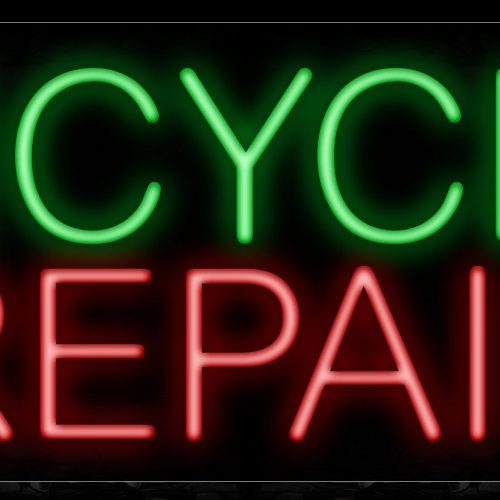 Image of 11361 Bicycle Repair Neon Sign_13x32 Black Backing