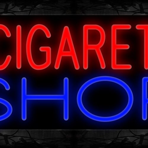 Image of 11388 E-Cigarette Shop Neon Sign 13x32 Black Backing