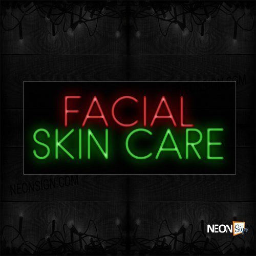 Image of 11398 Facial Skin Care Neon Signs_130x32 Black Backing
