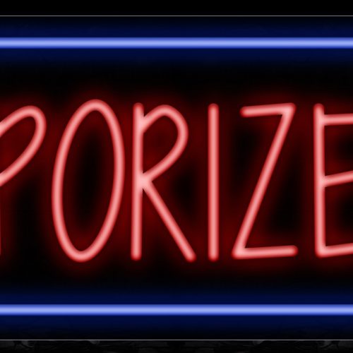 Image of 11501 Vaporizers with border Neon Sign_13x32 Black Backing