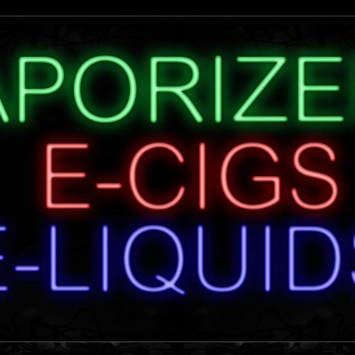 Image of 11794 Vaporizers E-Cigs E-Liquids Neon Signs_20x37 Black Backing