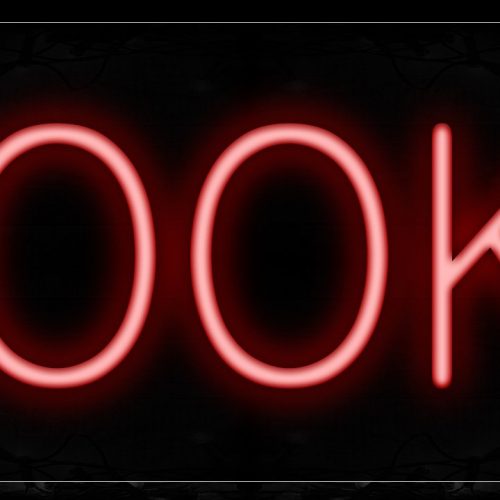 Image of 12021 Books Neon Signs_10x24 Black Backing