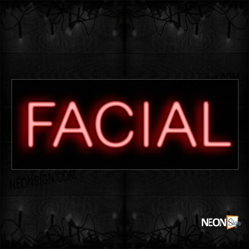 Image of 12058 Facial In Red_10x24 Black Backing