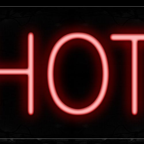 Image of 12132 Photo In Red Neon Signs_10x24 Black Backing