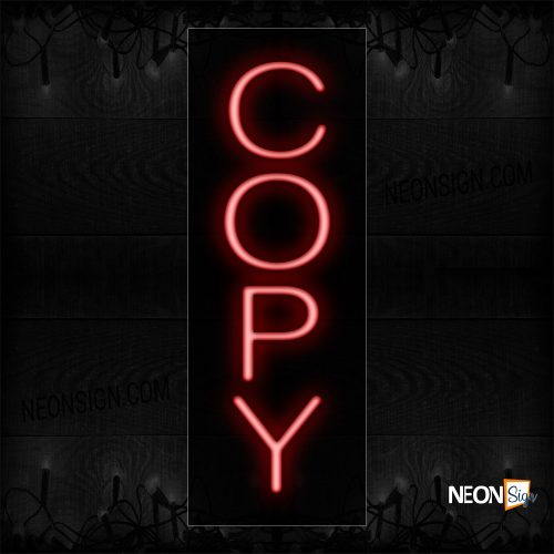 Image of 12219 Copy Neon Signs_8x24 Black Backing