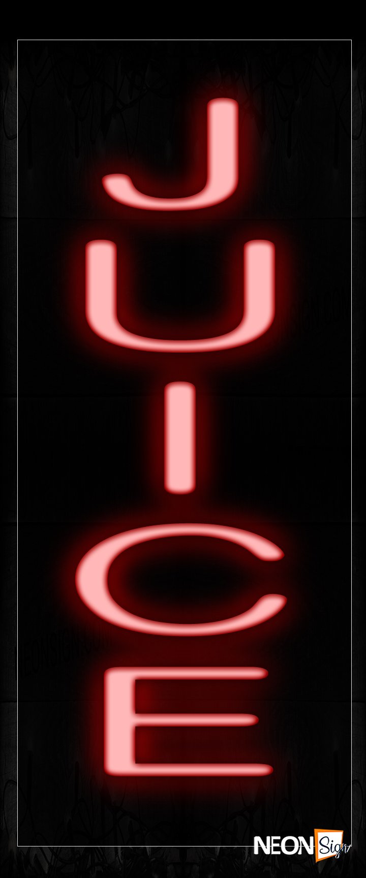 Image of 12251 Juice Neon Signs_10x24 Black Backing