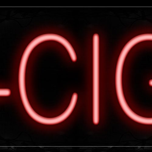 Image of 12367 E-Cigs Neon Signs_10x24 Black Backing