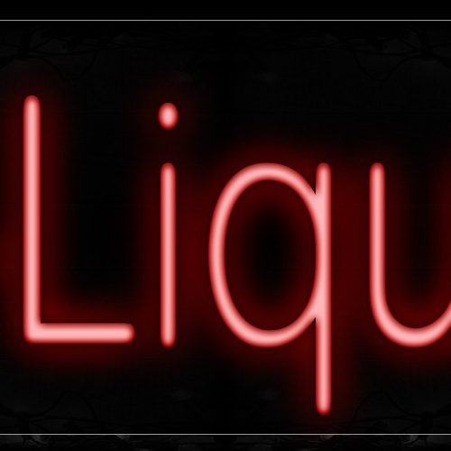 Image of 12368 E-Liquid In Red Neon Signs_10x24 Black Backing
