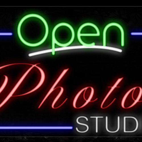 Image of 15555 Open Photo Studio With Blue Border_20x37 Black Backing