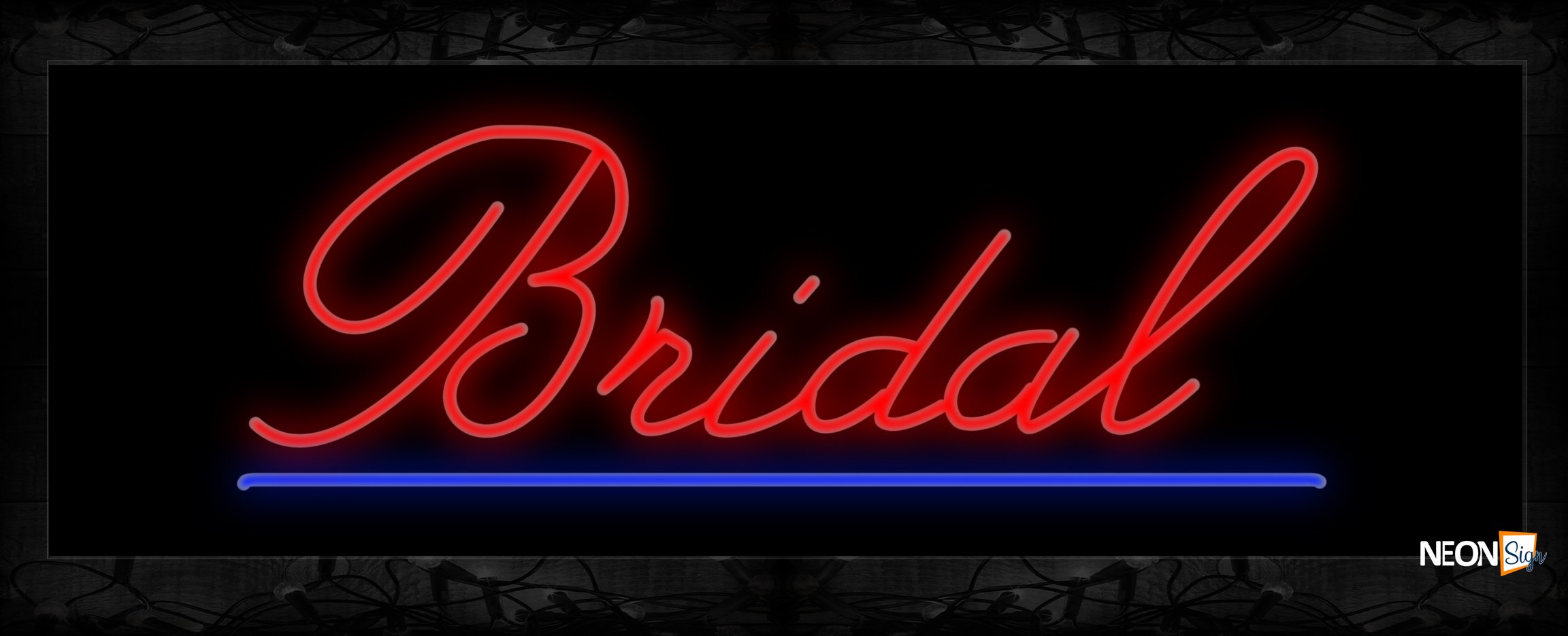 Image of 10025 Neon Sign 13x32 Black Backing