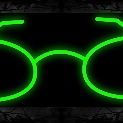 Image of 10067 Eyeglass Neon Sign 13x32 Black Backing