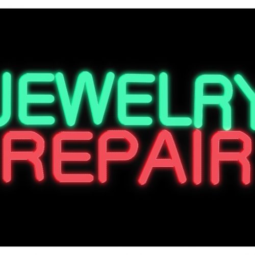 Image of 10256 jewelry repair border neon sign