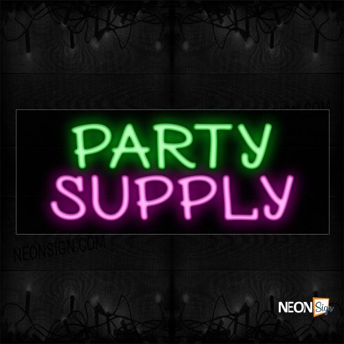 Image of 10274 Party Supply Neon Sign_13x32 Black Backing