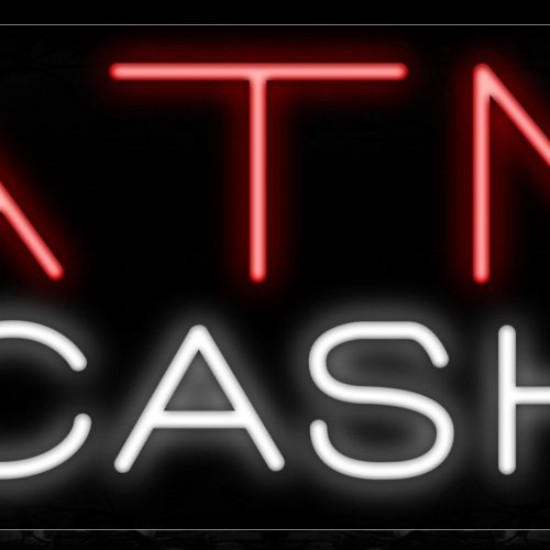 Image of 10478 Plain ATM Cash Traditional Neon_13x32 Black Backing