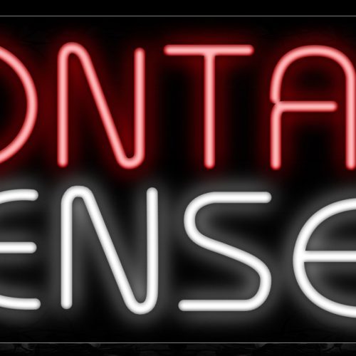 Image of 10531 Contact Lenses Neon Sign_13x32 Black Backing