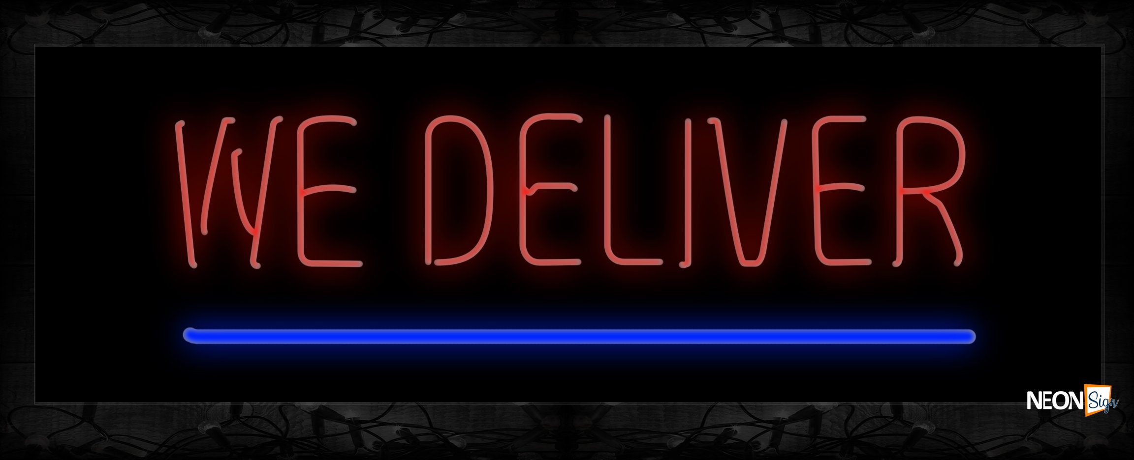 Image of 10534 Neon Sign 13x32 Black Backing