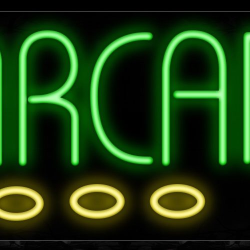 Image of 10730 Arcade with game controller Neon Sign_13x32 Black Backing