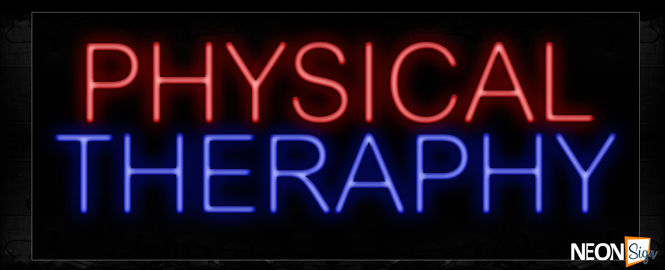 Image of 11461 Physical Therapy Neon Sign_13x32 Black Backing