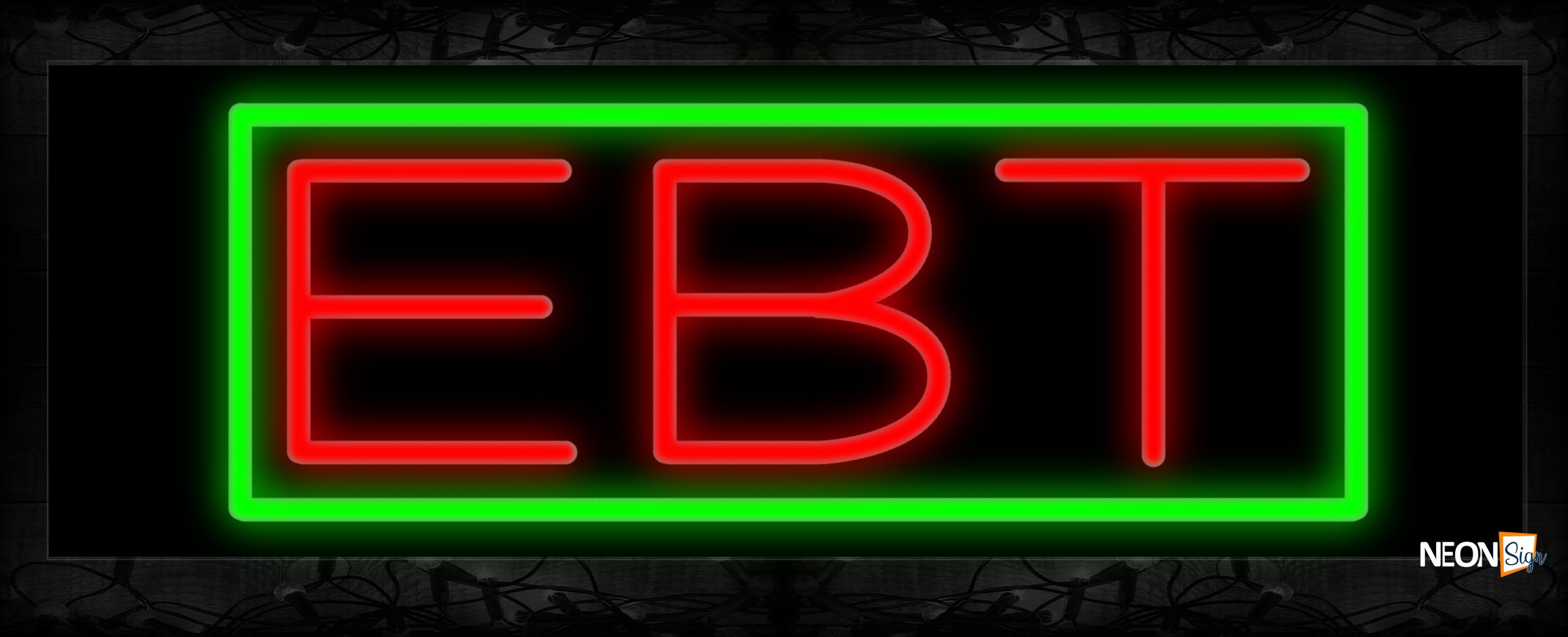 Image of 11510 Neon Sign 13x32 Black Backing