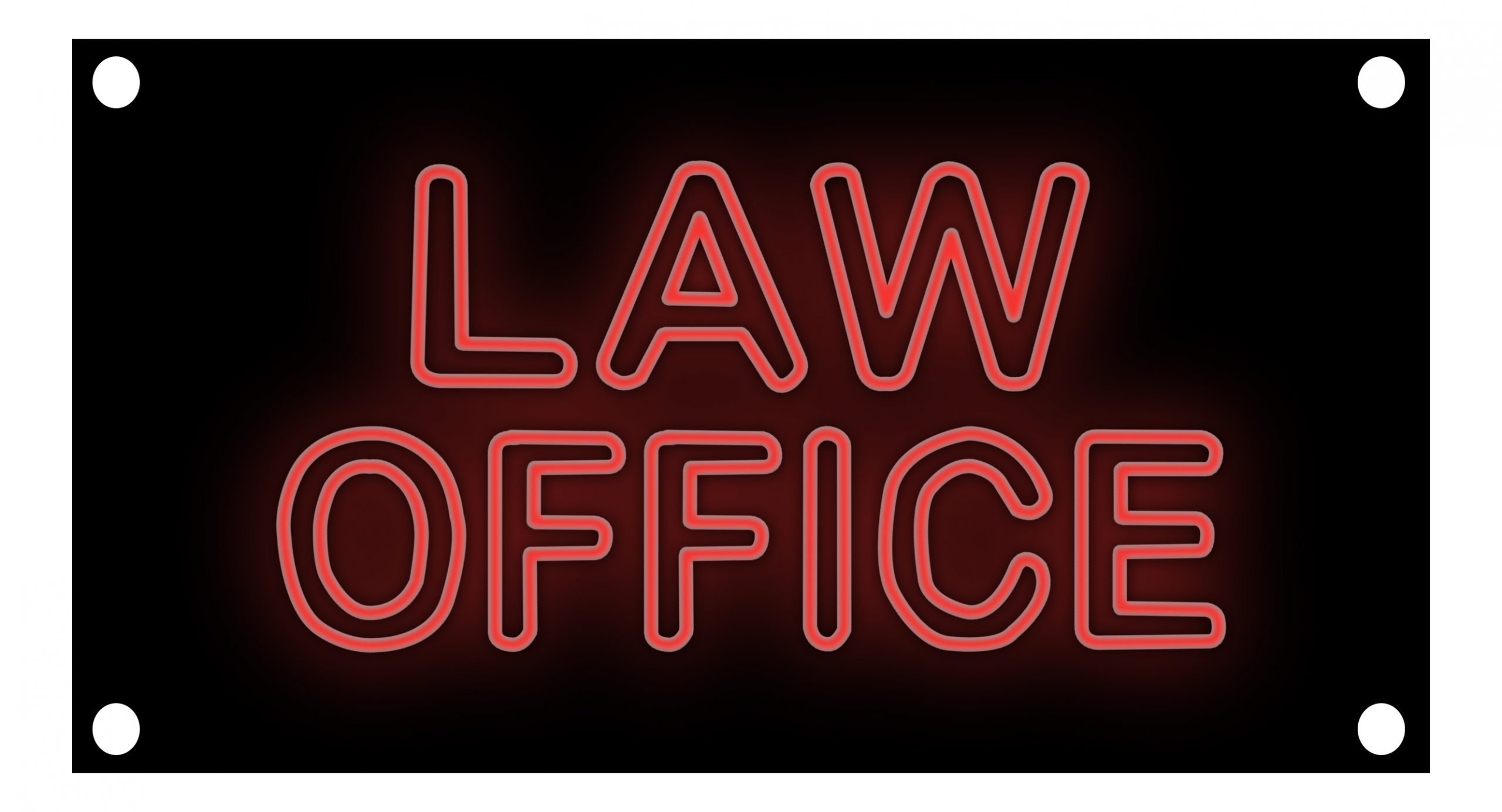 Image of 11742 law office with border led bulb neon sign