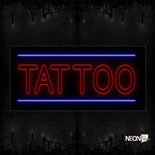 Image of 11790 Title Loans Neon Sign_20x37 Black Backing