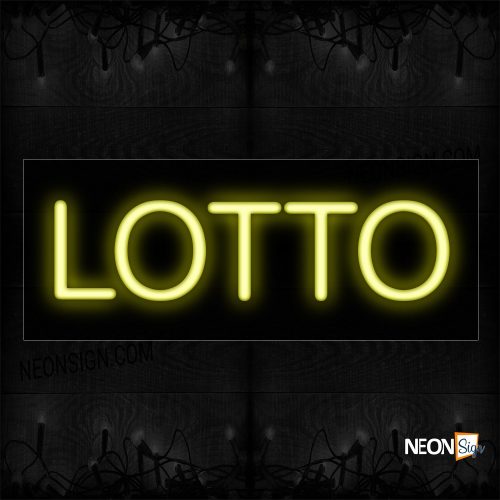 Image of 12094 Lotto Neon Sign_10x24 Black Backing