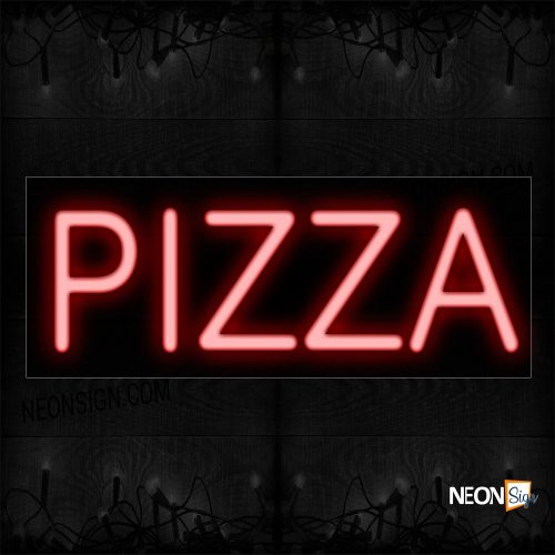 Image of 12138 Pizza Neon Sign_10x24 Black Backing