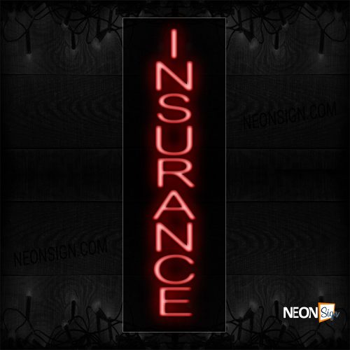 Image of 12249 Insurance Neon Sign_8x29 Black Backing