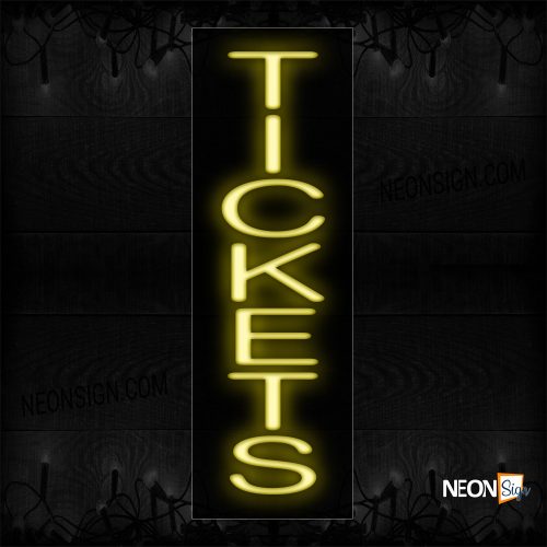 Image of 12309 Tickets Neon Sign_8x24 Black Backing