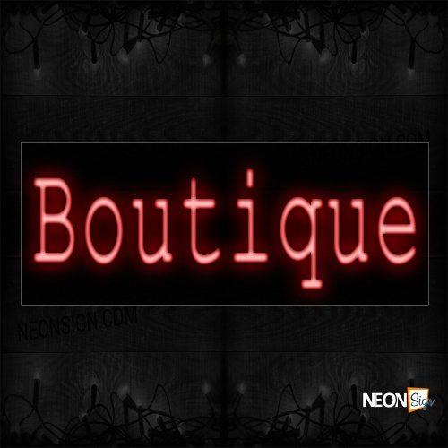 Image of 12329 Boutique Neon Sign_10x24 Black Backing