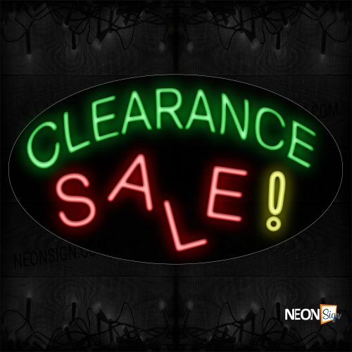 Image of 14506 Clearance Sale ! Neon Sign_17x30 Contoured Black Backing