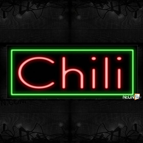 Image of Chili With Border Neon Sign
