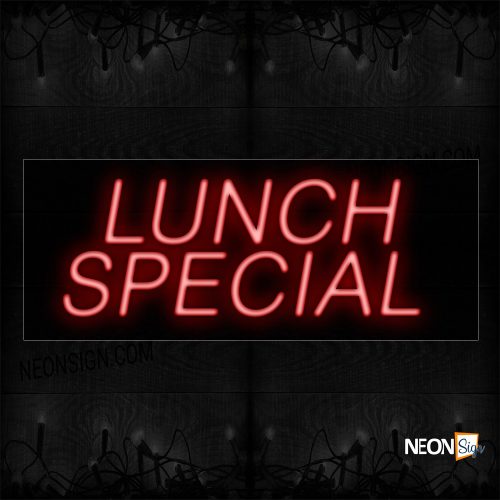 Image of Lunch Special In Red Neon Sign