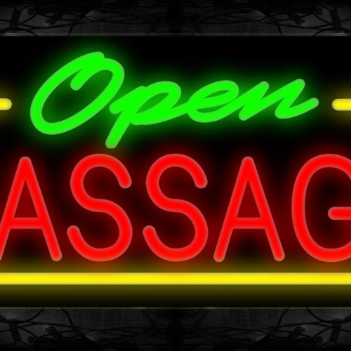 Image of Open Message With Border Neon Sign