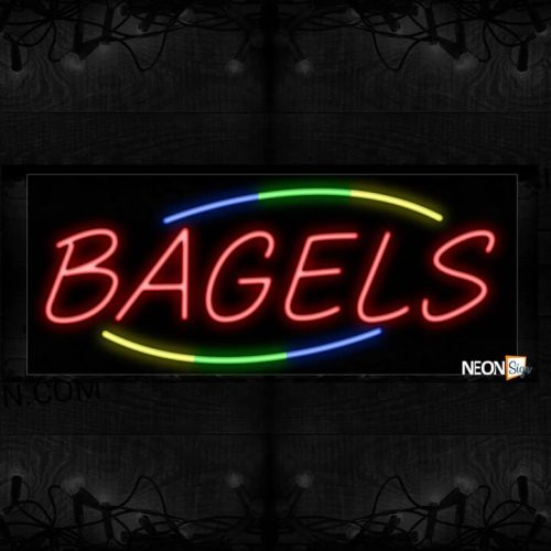 Image of Red Bagels Neon Sign