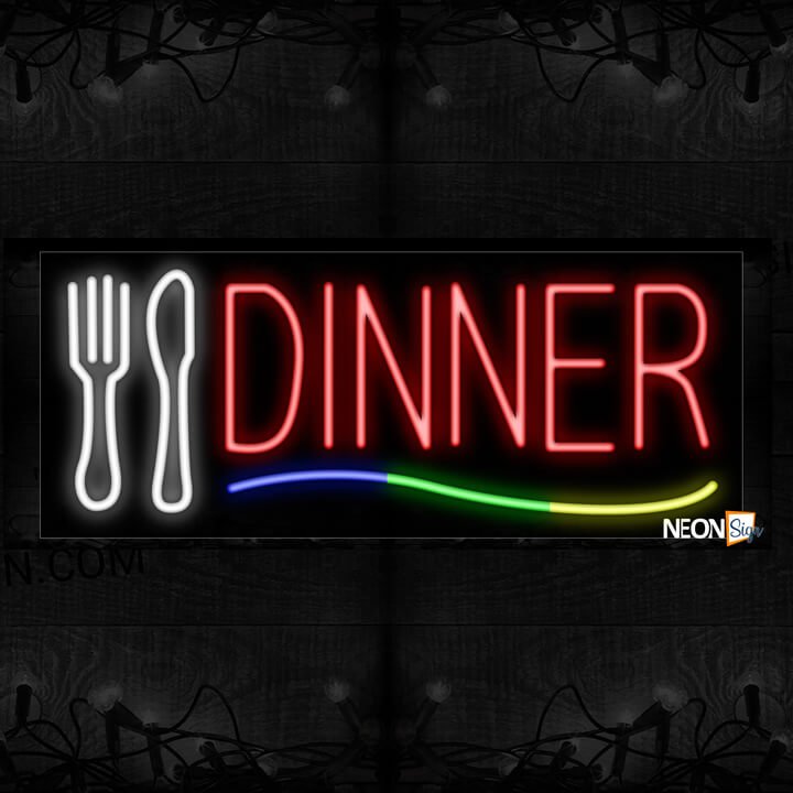 Image of 10784 Diner Traditional Neon_13x32 Black Backing