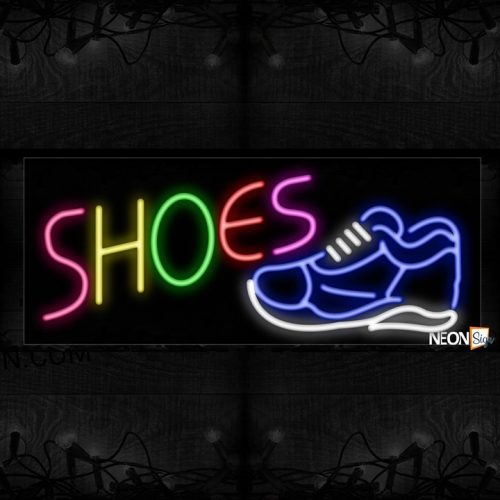 Image of Shoe With Shoe Logo Sign Neon Sign
