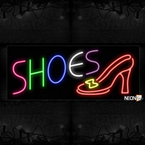 Image of Colorful Shoe With stiletto Neon Sign