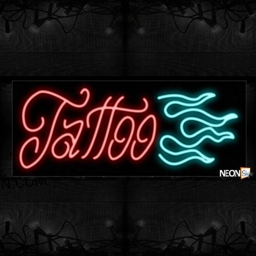 Image of Tattoo With Logo Neon Sign