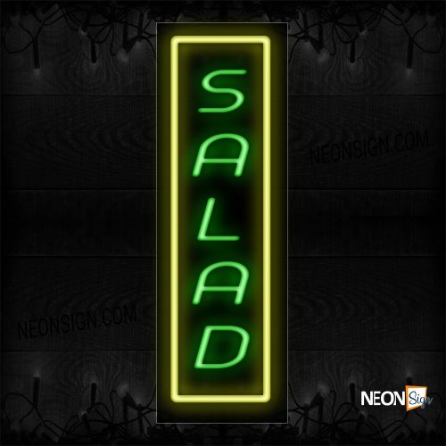 Image of Salad With borderline Neon Sign